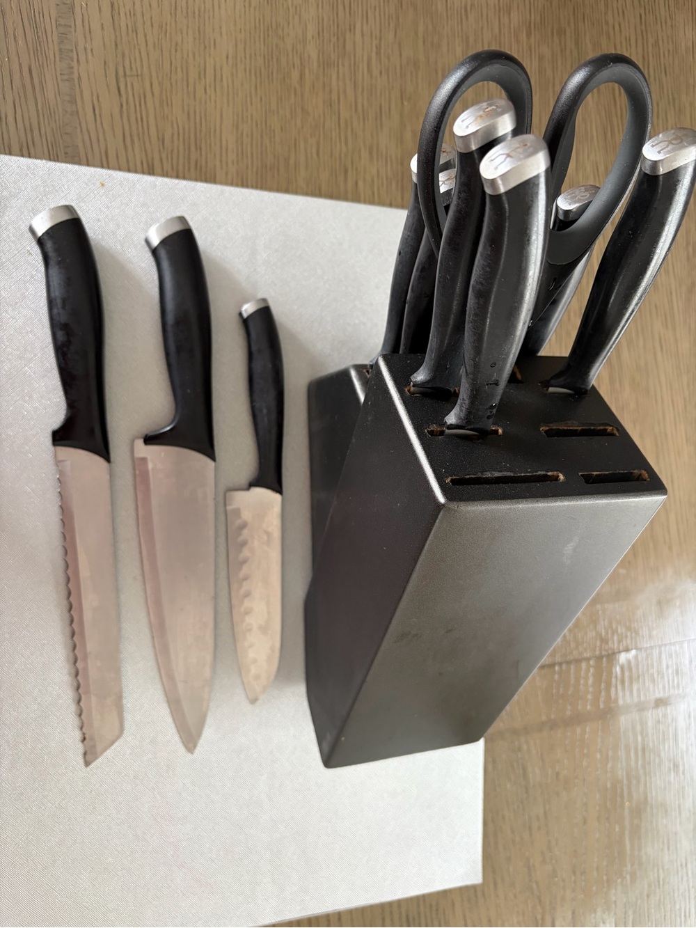 Zyliss 13 set Black Knife Block Set with Shears - Kitchen Cutlery Set